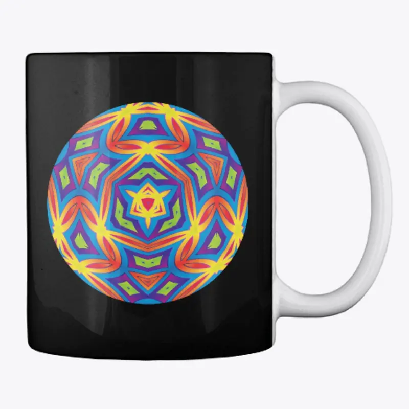 Colorful Kaleidoscope Mandala Mug   