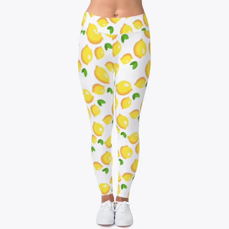 Lemon Leggings | Yoga Pants  