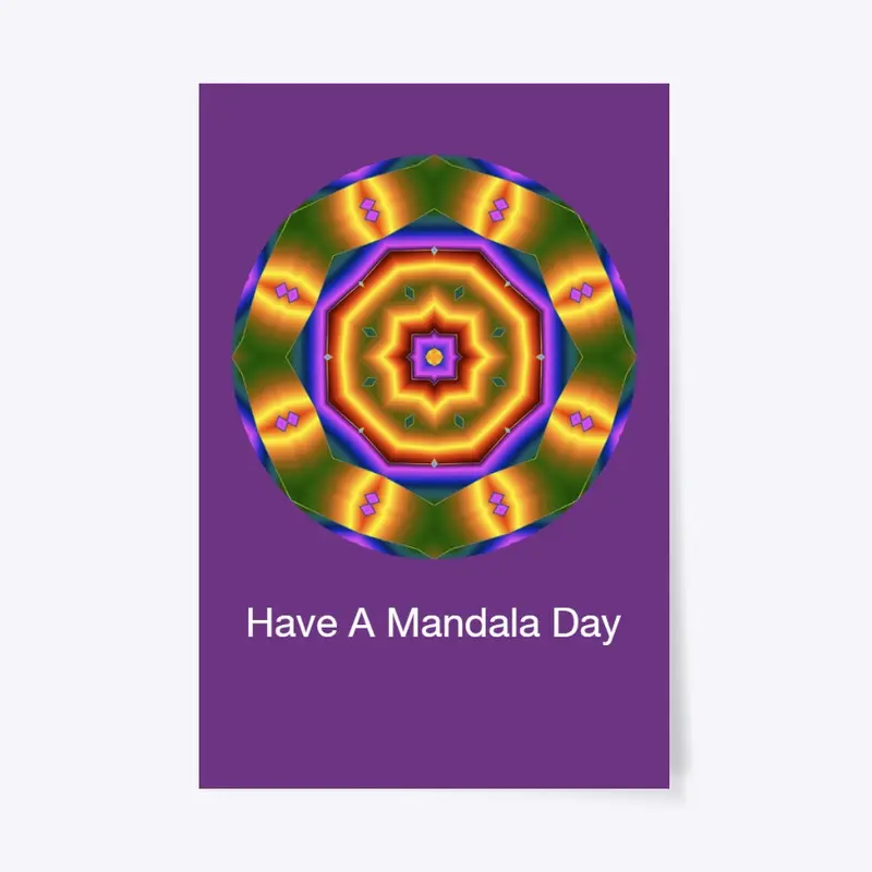 Beautiful Kaleidoscope Mandala Poster