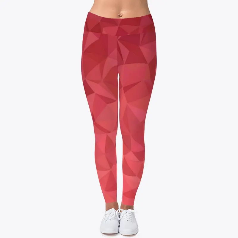 Red | Leggings | Yoga Pants  