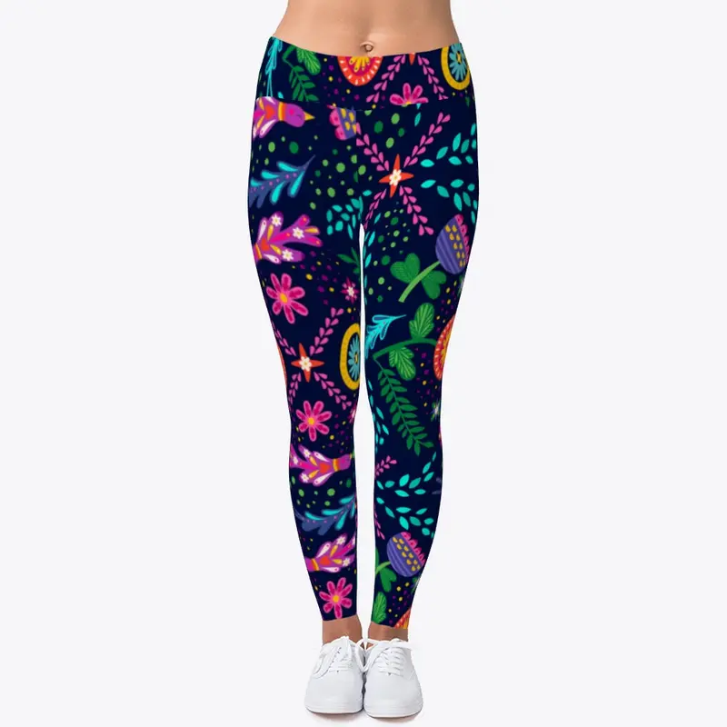 Colorful Flowers | Leggings