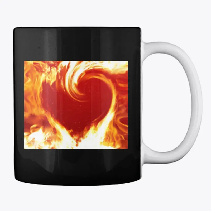 Heart On Fire - Coffee Mug