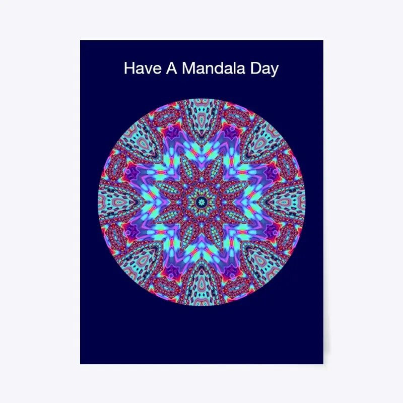 Beautiful Kaleidoscope Mandala Poster