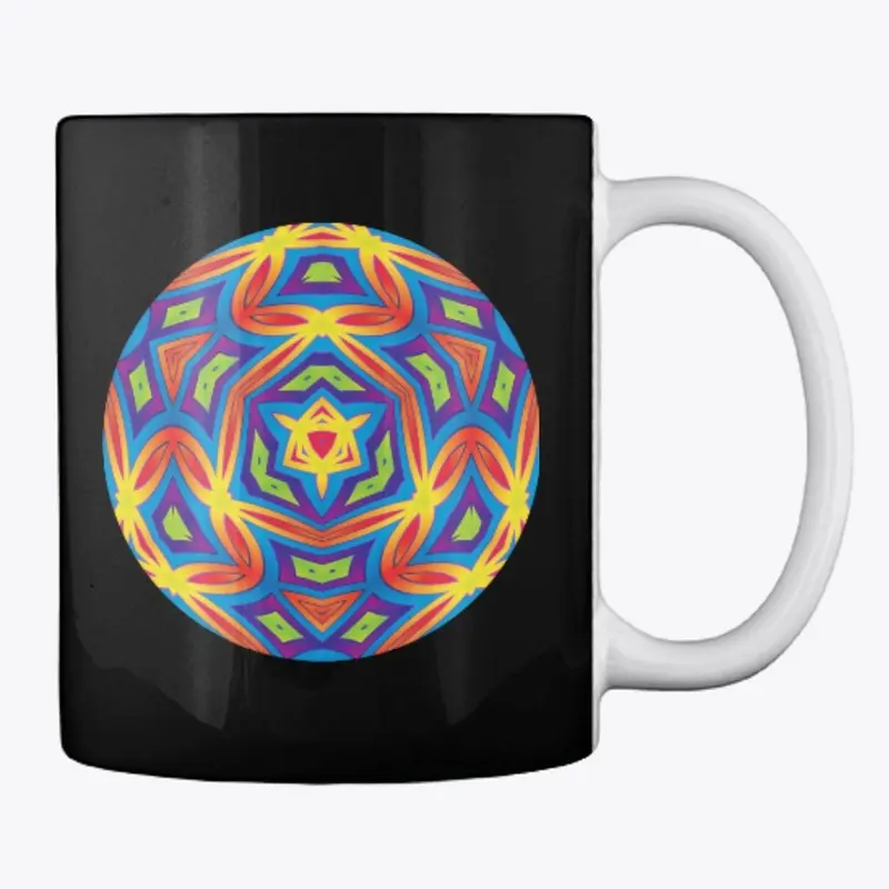 Colorful Kaleidoscope Mandala Mug   