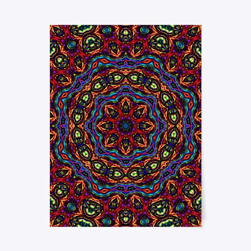 Beautiful Kaleidoscope Mandala Poster