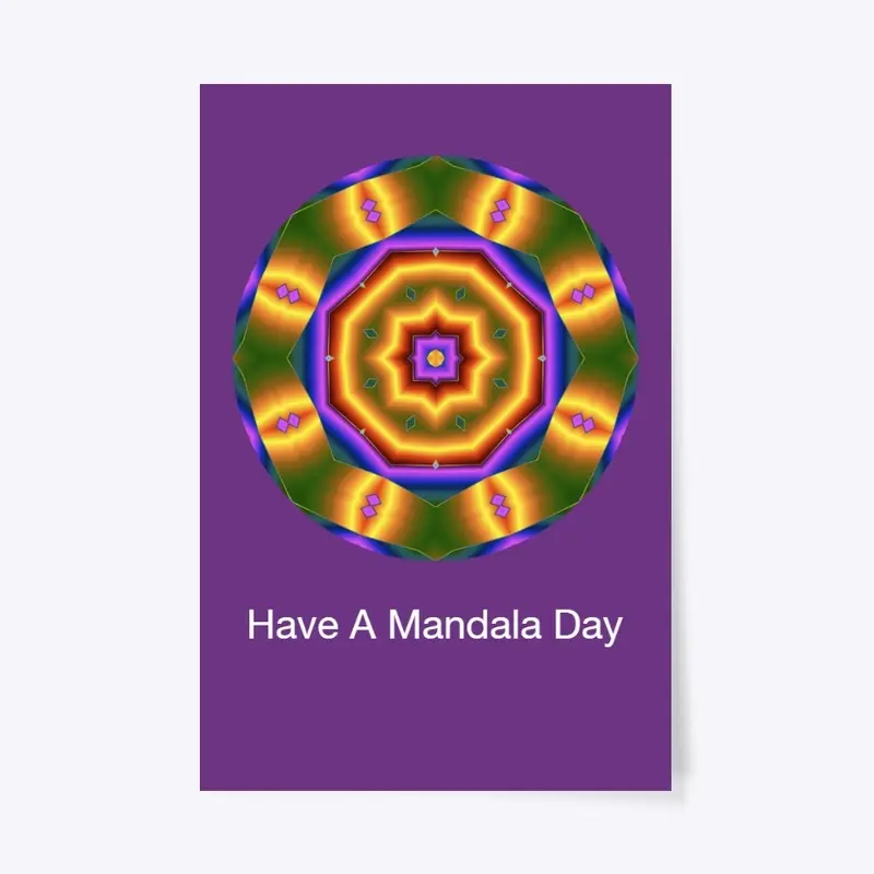 Beautiful Kaleidoscope Mandala Poster