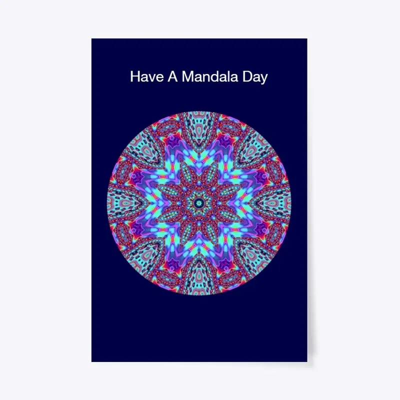 Beautiful Kaleidoscope Mandala Poster