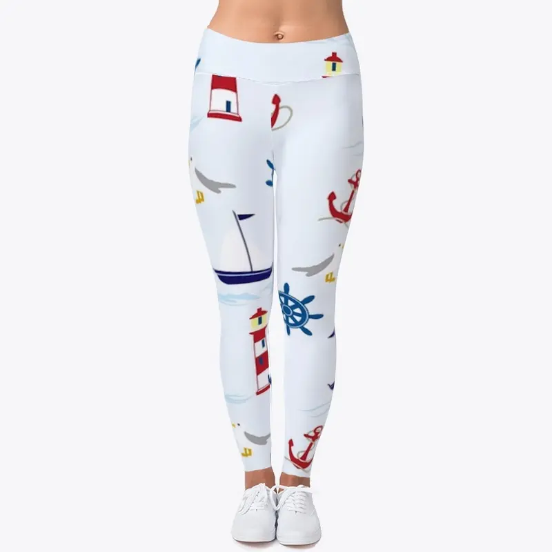 Nautical Boating Leggings