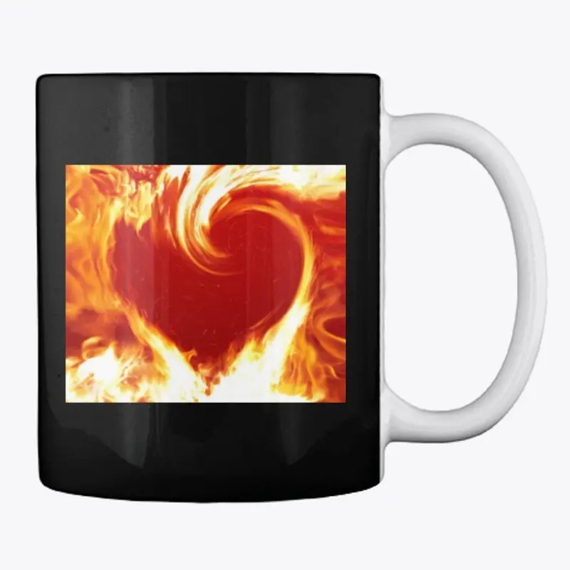 Heart On Fire - Coffee Mug